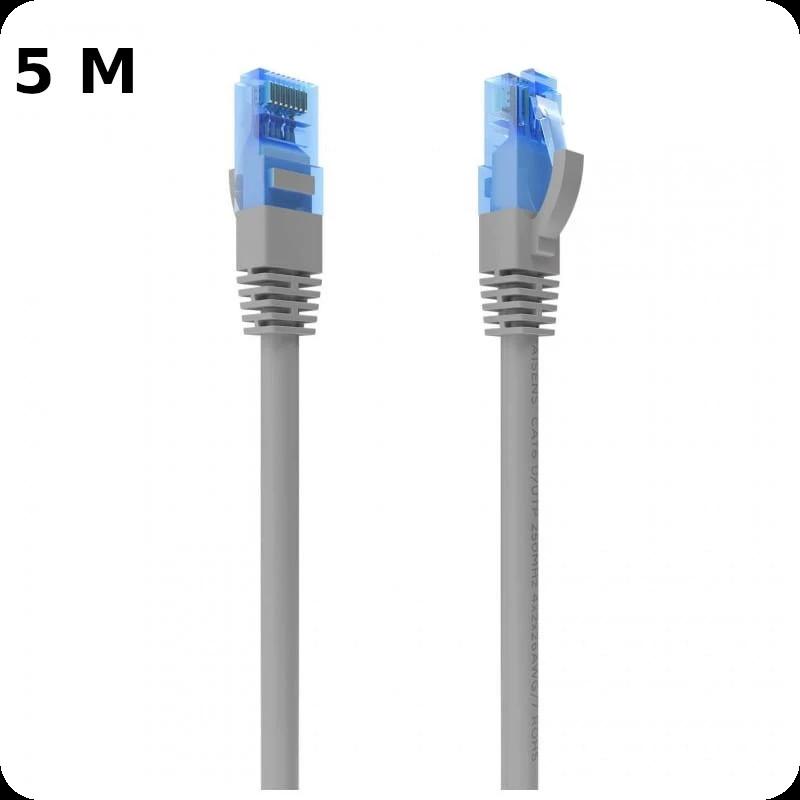 Cable de Red RJ45 Cat6 UTP CCA AWG26 hasta 1000Mbps 5m Aisens A135-0780 Gris