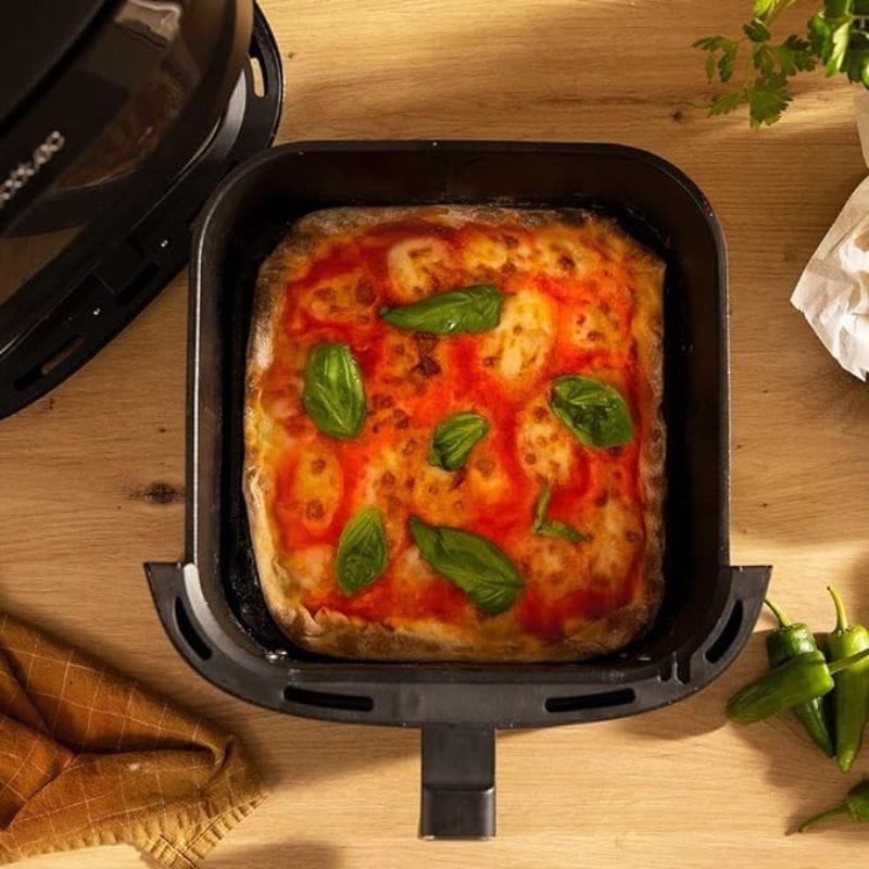 Cecofry Absolute 7600 2000W 7,6L Preto - Fritadeira de ar quente com imagem de pizza