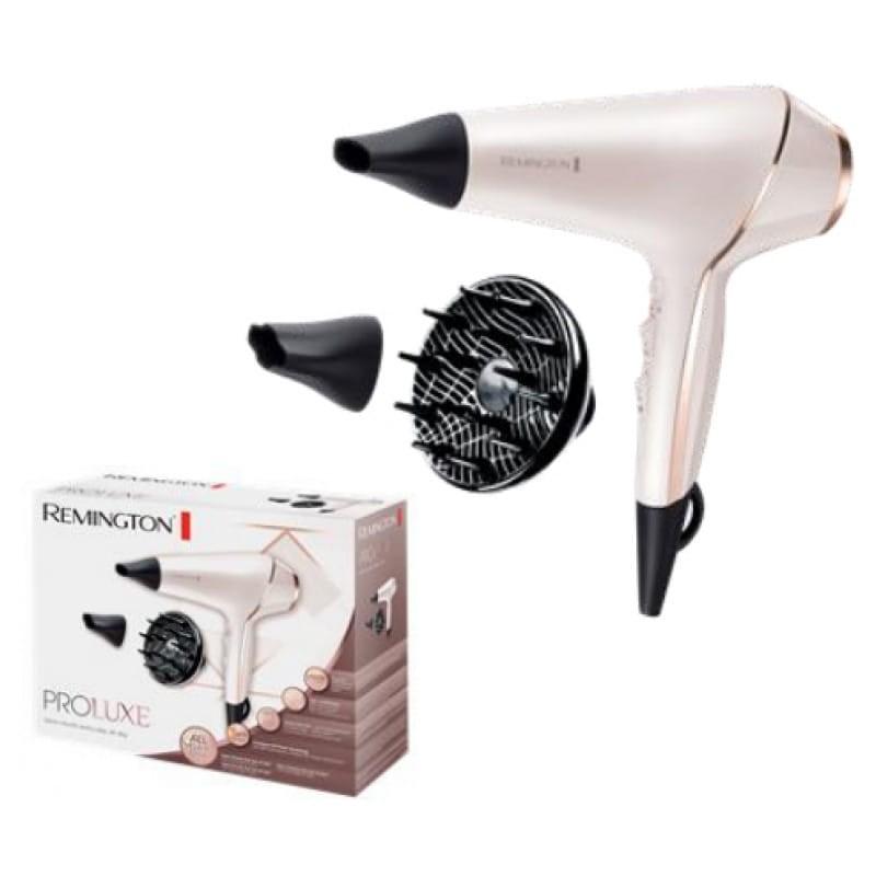 Secador de pelo Remington AC9140 2400W Beige, Negro imagen con accesorios y caja