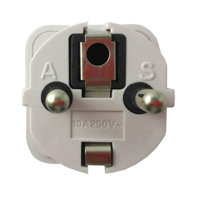 conector europeo macho del Adaptador de viaje