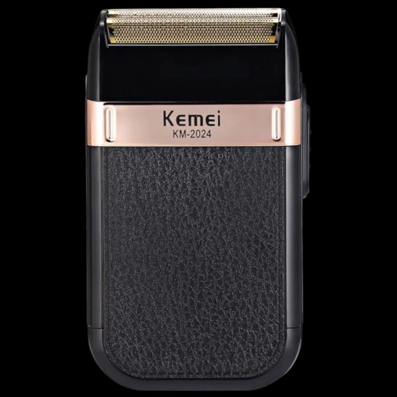 Afeitadora Eléctrica Kemei KM-2024 Negro/Dorado