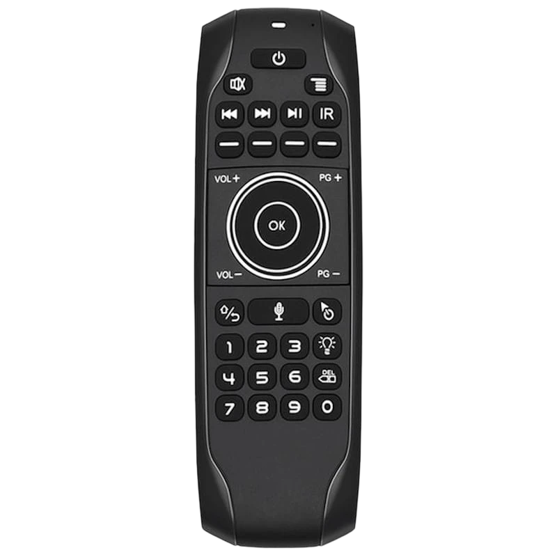 Air Mouse y Mini Teclado G7V Pro Gyro Voz Retroiluminado