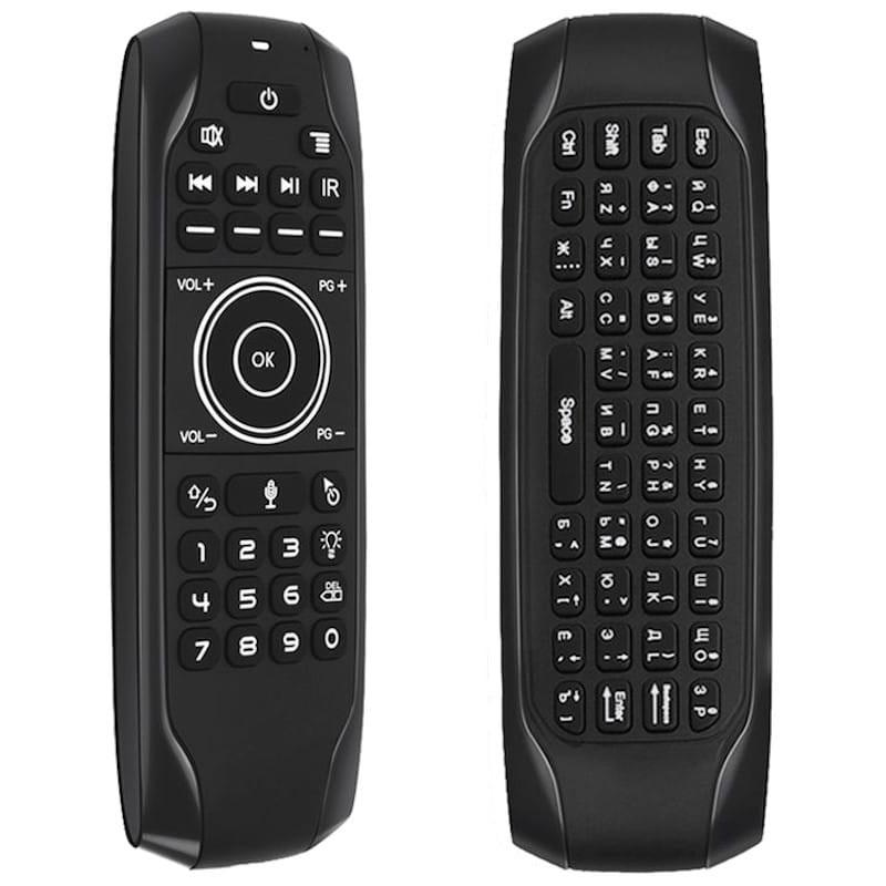 Air Mouse e Mini Teclado G7V Pro Gyro Voz Retroiluminada - Traseira