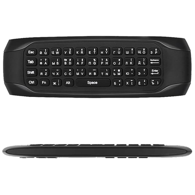 Air Mouse e Mini Teclado G7V Pro Gyro Voz Retroiluminada - Lado