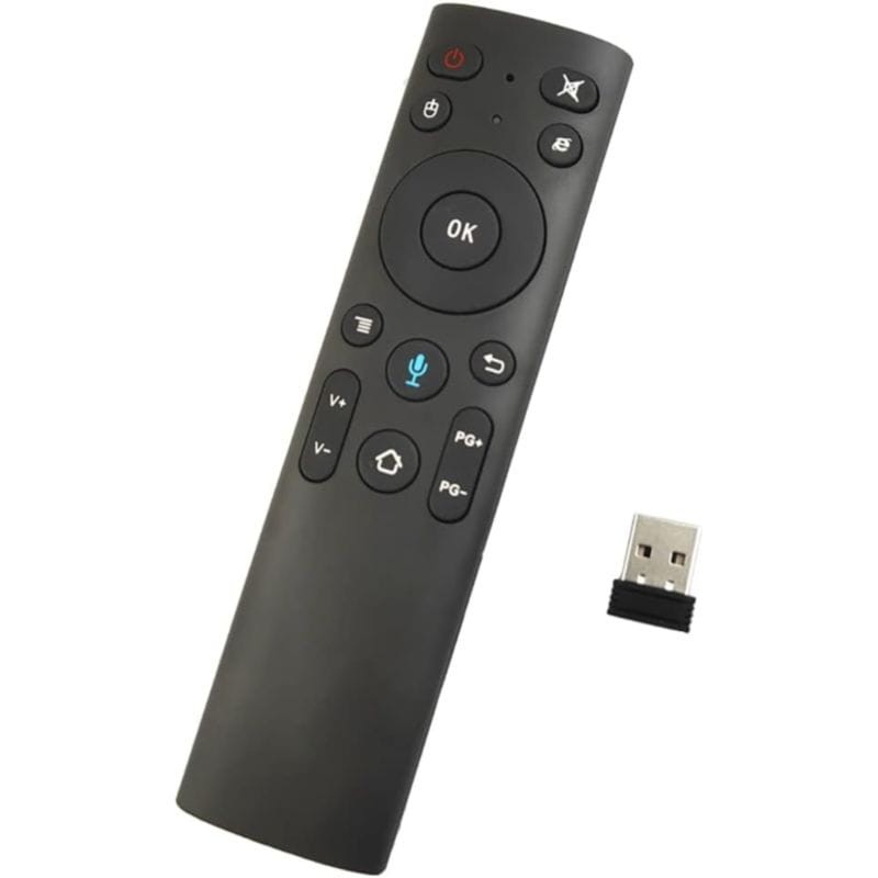 Perspectiva del Control remoto del Air Mouse Q5+ con usb