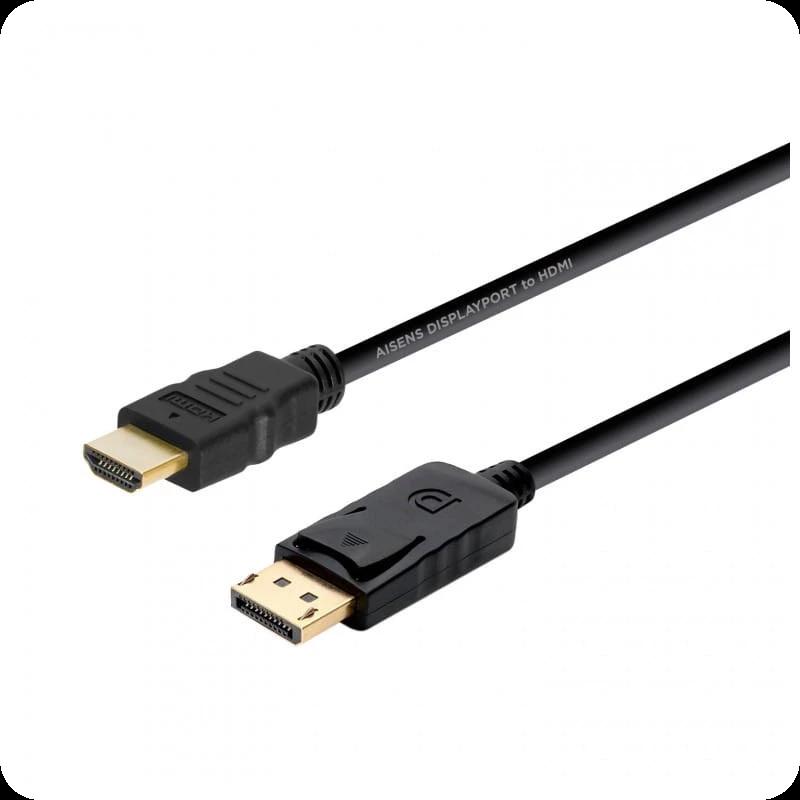 AISENS A125-0364 Display Port To HDMI 2 metres Noir - Câble