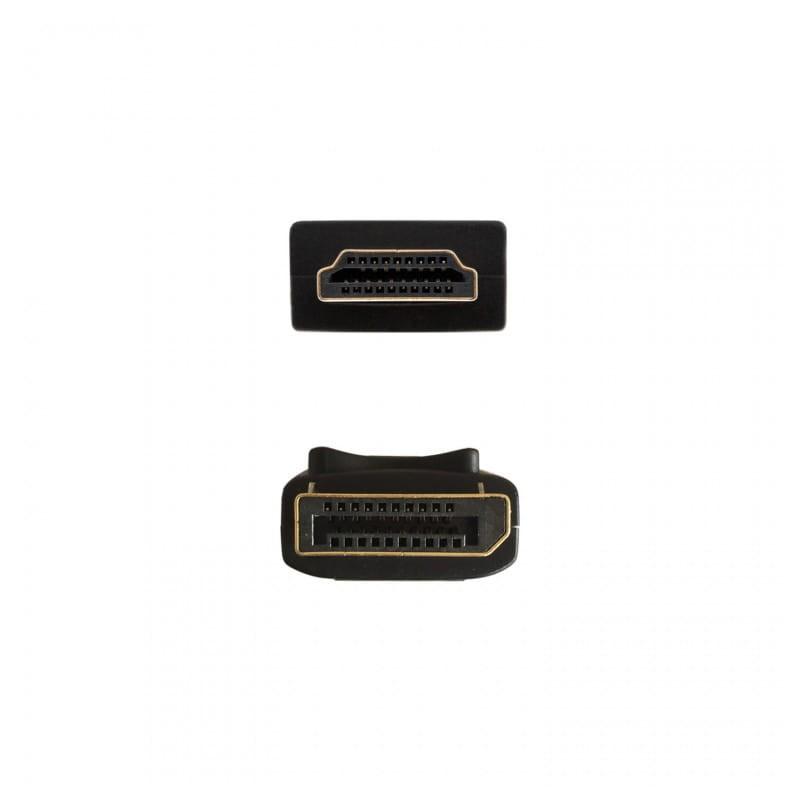  AISENS A125-0364 Display Port - HDMI 2 mètres Noir - Câble pour image de face