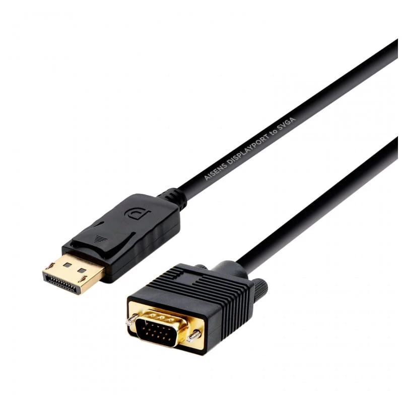 AISENS A125-0365 DisplayPort VGA D-SUB 2 mètres Noir - Câble