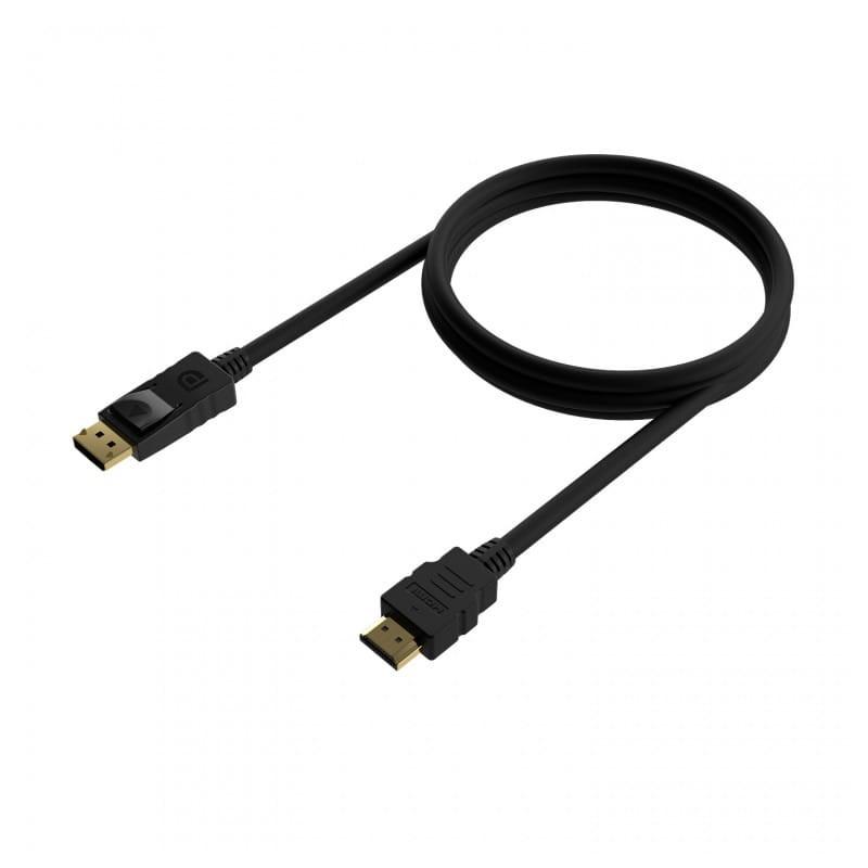 AISENS A125-0551 /DisplayPort - HDMI /1.5 Metros  Negro - Cable imagen lateral