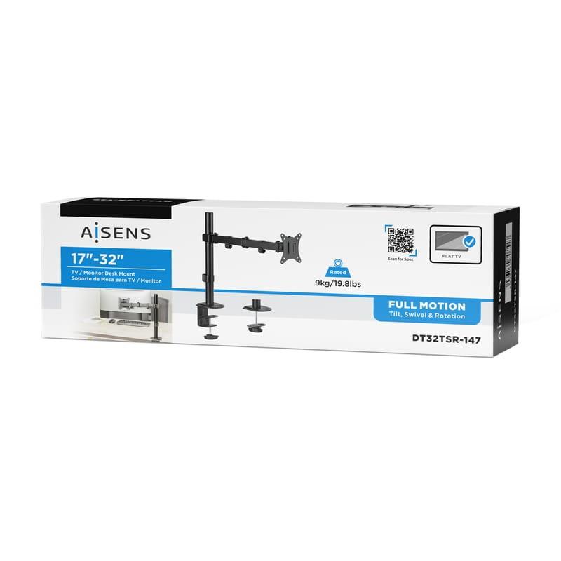 AISENS ECO 17-32 360º VESA 100x100 mm Preto - Suporte TV Box