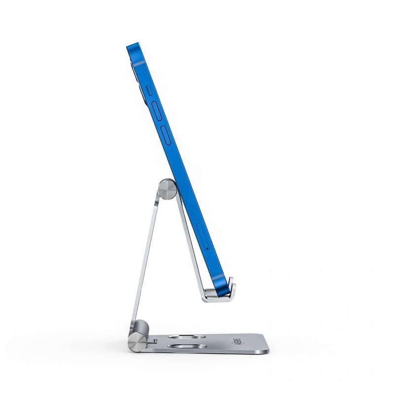 Aisens hasta 8 pulgadas Argent - Support Tablet/Smartphone, Antidérapant 