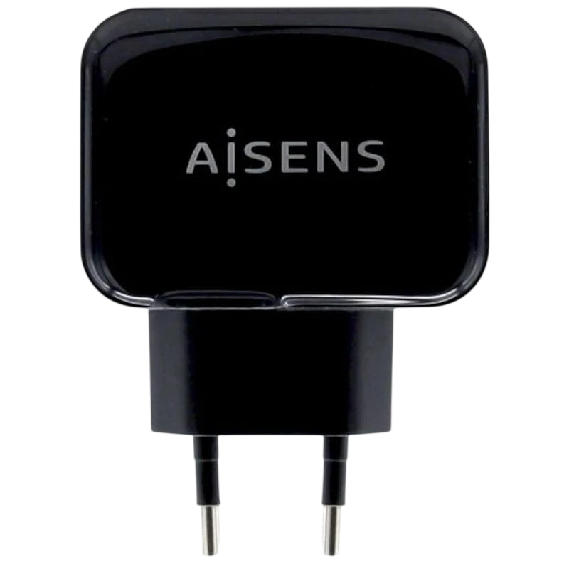 Cargador Aisens USB 17W 5V/3.4A Doble USB Negro
