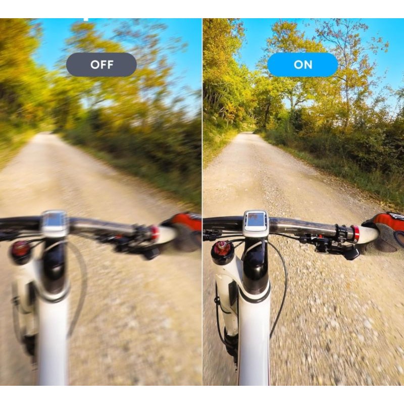 Détail du stabilisateur d'image de la Caméra Sportive Akaso Brave 8 lite 20MP 4K Wifi