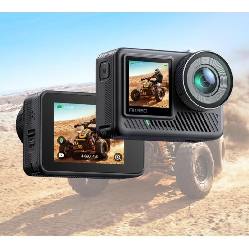 Détail de la caméra couleur de la Caméra Sportive Akaso Brave 8 lite 20MP 4K Wifi