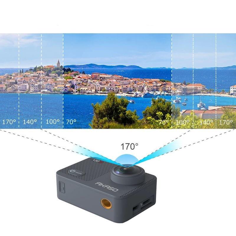 Caméra sport Akaso V50X - Angle de vue