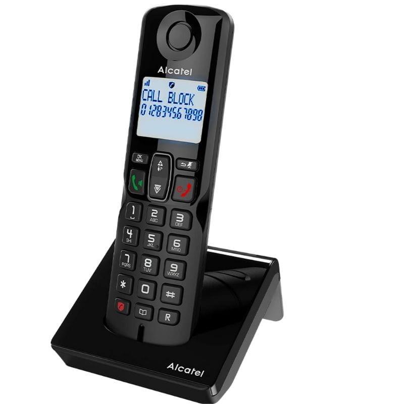 Alcatel S280 EWE Negro - Teléfono DECT con bloqueo de llamadas