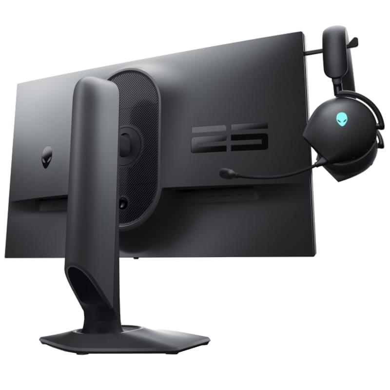 Alienware AW2523HF 24.5 FullHD IPS 360Hz FreeSync Premium Negro - Monitor Gaming Vista trasera con soporte auriculares