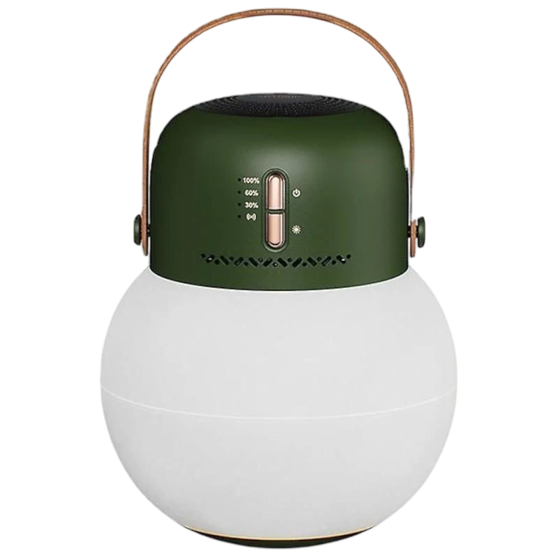 Luz de camping al aire libre con Altavoz Bluetooth Verde