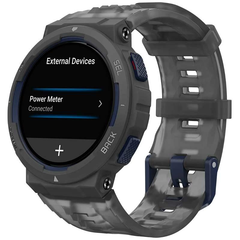 vista lateral del Reloj inteligente Amazfit Active Edge Gris