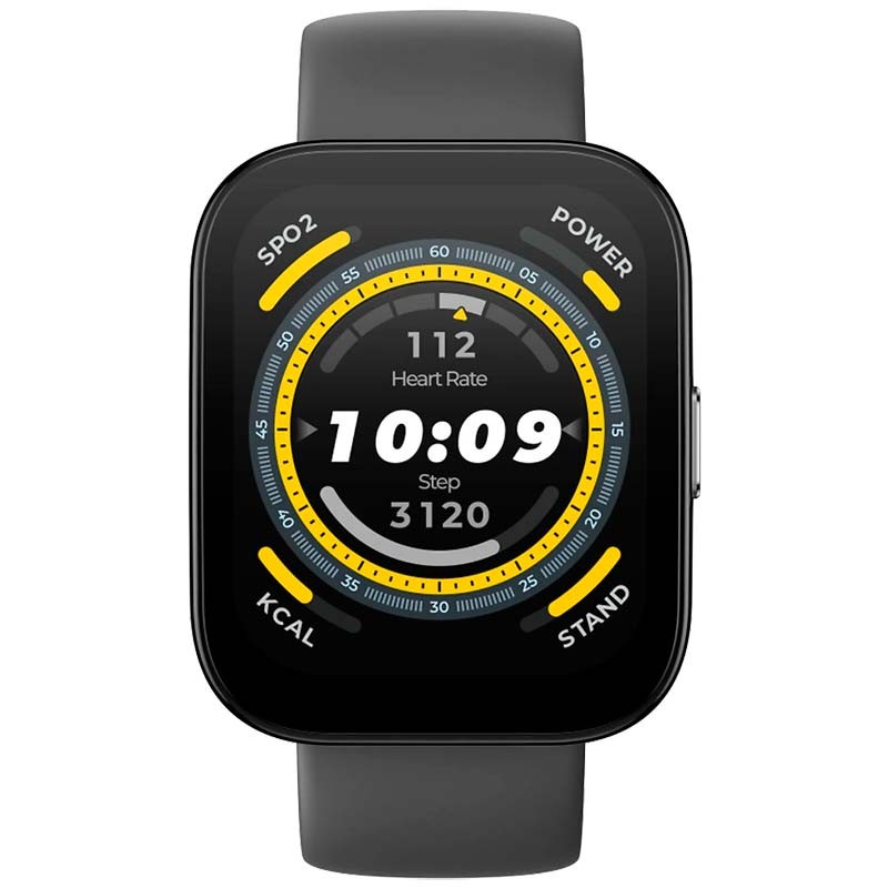 vista frontal del Reloj inteligente Amazfit Bip 5 Negro
