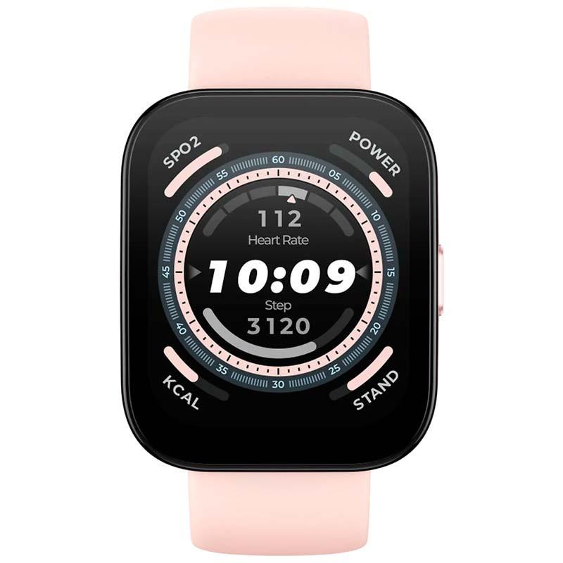 vista frontal del Reloj inteligente Amazfit Bip 5 Rosa