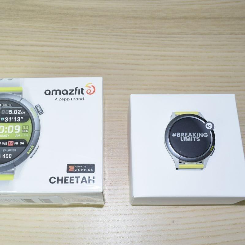 Amazfit Cheetah Grey – Smartwatch Foto real da Caixa