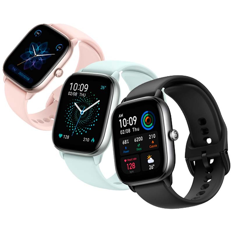 Reloj inteligente Amazfit GTS 4 Mini Negro, Azul y Rosa