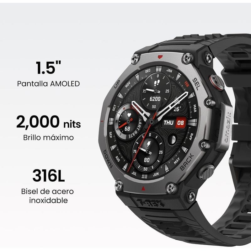 Resistente Amazfit T-Rex 3 Lava - Reloj Inteligente