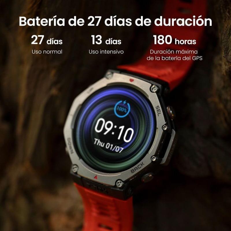 Duración de la batería de Amazfit T-Rex 3 Lava - Reloj Inteligente