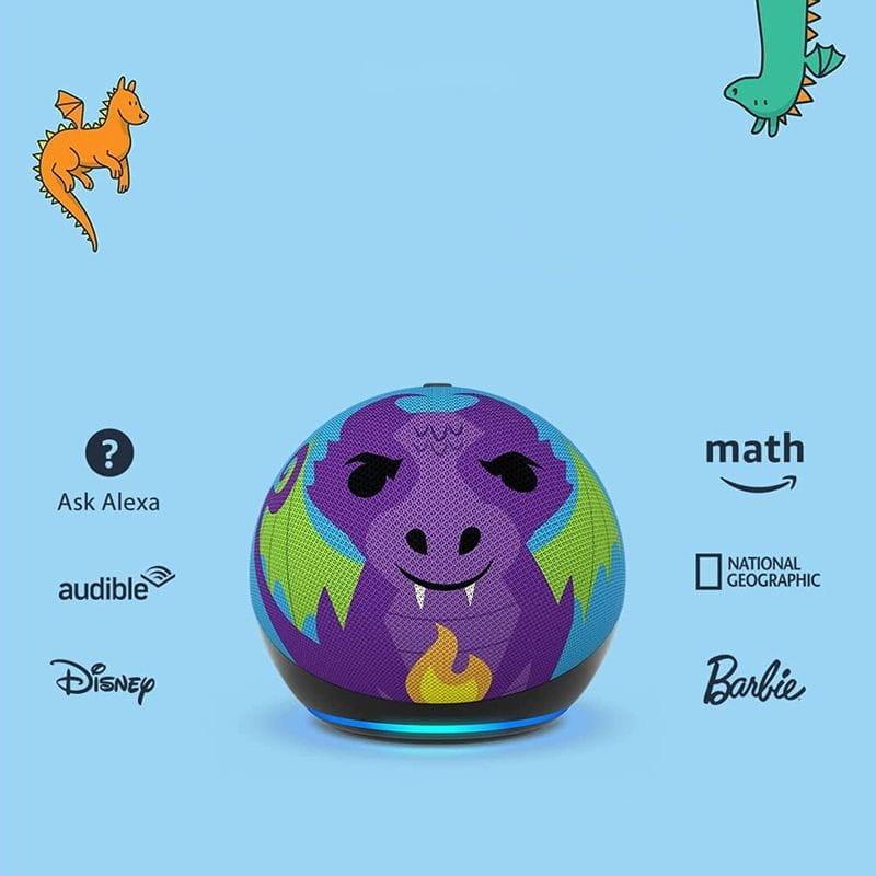 Amazon Echo Dot Kids (5.Gen) Morado - Altavoz Inteligente - Frontal