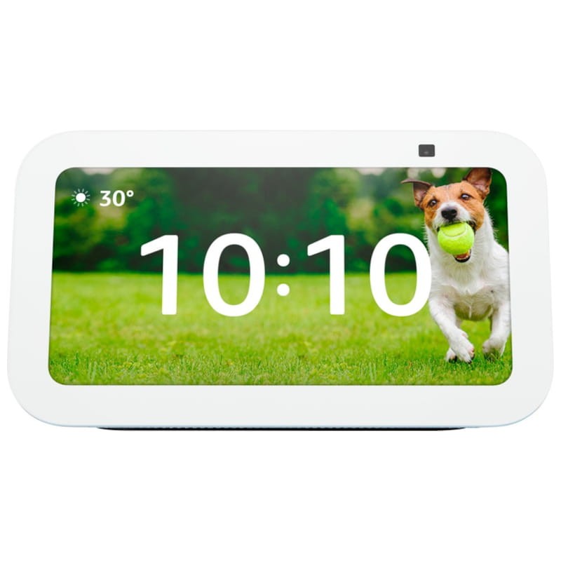 vista frontal do Amazon Echo Show 5 (3ª geração) Azul Cinza