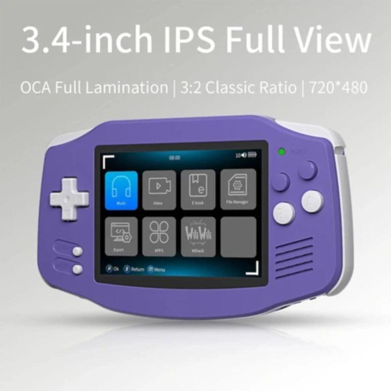 Anbernic RG34XX 32GB Azul com ecrã de 3,4 polegadas