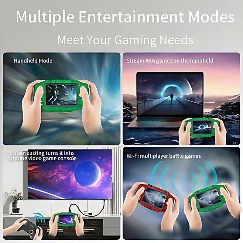 Múltiplos modos de jogo do console Anbernic RG34XX 32GB Verde