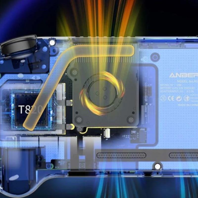 Ventilateur de Console Rétro Portable Anbernic RG556 Bleu