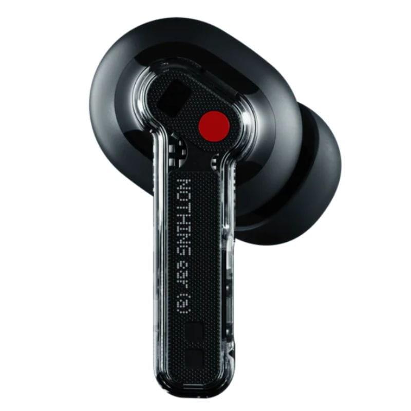 Nothing Ear (a) Negro - Auriculares bluetooth detalle del exterior del auricular
