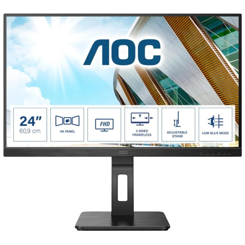 AOC 24P2QM 23.8 FullHD VA Negro - Monitor PC