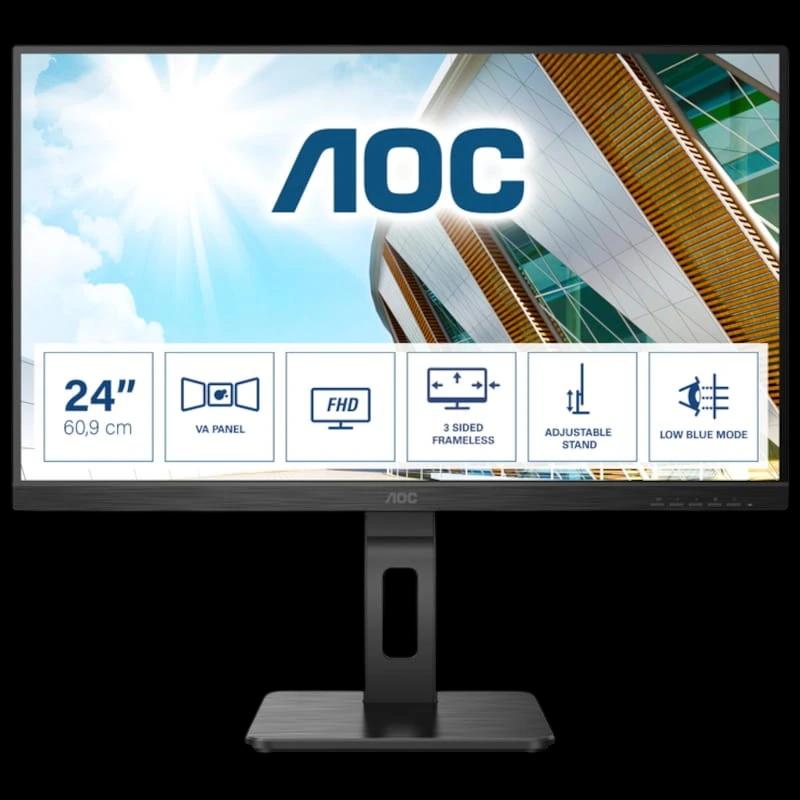 AOC 24P2QM 23.8 FullHD VA Preto - Monitor PC