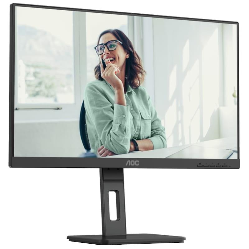 AOC 24P3CV 23.8 Full HD IPS Negro - Monitor PC Vista frontal lado derecho