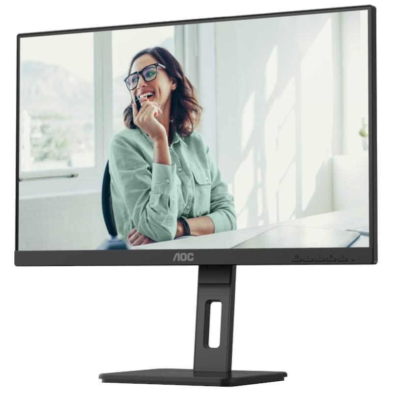 AOC 24P3CV 23.8 Full HD IPS Negro - Monitor PC Vista frontal lado izquierdo