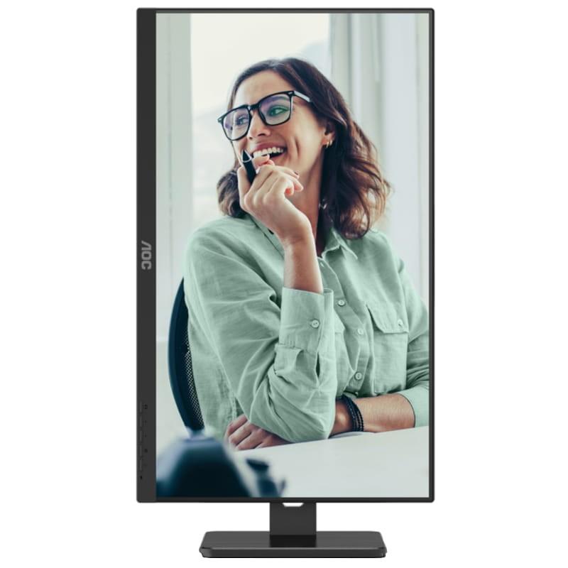 AOC 24P3CV 23.8 Full HD IPS Negro - Monitor PC Vista frontal pantalla en Vertical
