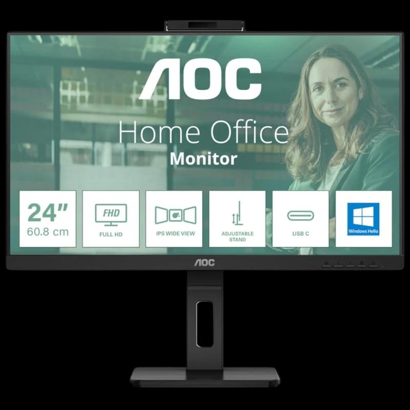 AOC 24P3CW 23.8 FullHD IPS Webcam Noir - Moniteur PC