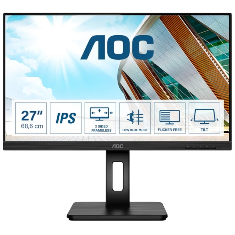 AOC 27P2Q 27 FullHD IPS Negro - Monitor PC