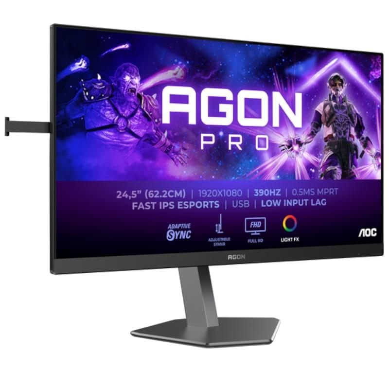 AOC AGON PRO AG256FS 24.5 Full HD Fast IPS Adaptive Sync Negro - Monitor PC Vista frontal lado derecho