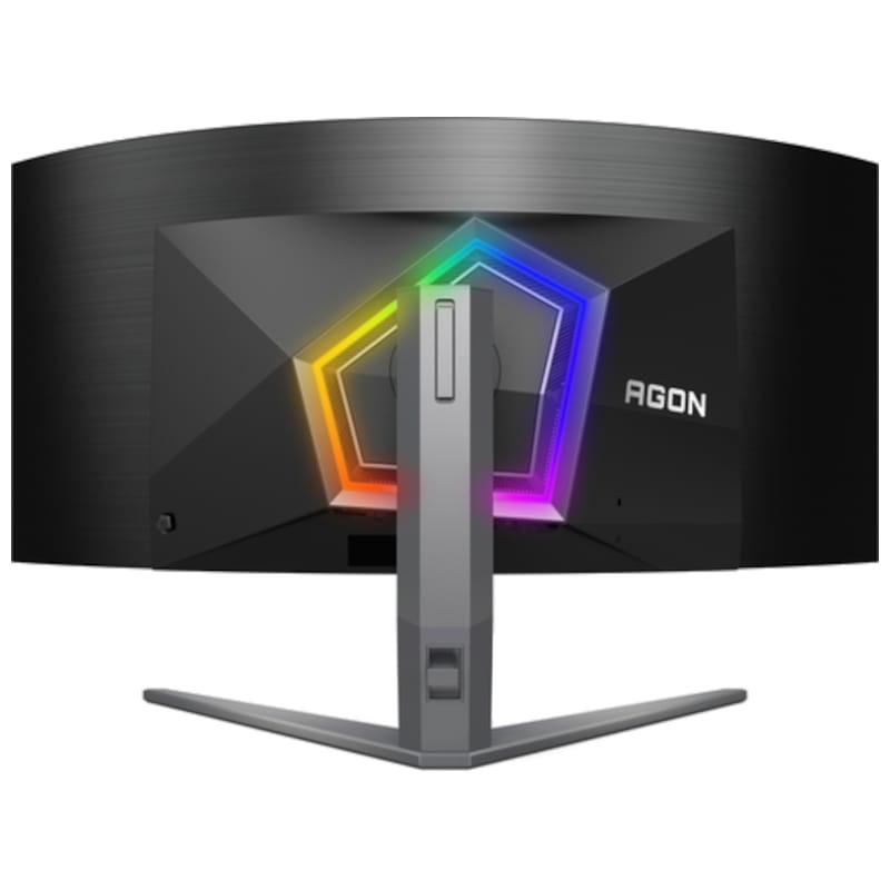 AOC AGON PRO AG456UCZD 45 WQHD OLED Light FX Preto - Vista Traseira do Monitor PC