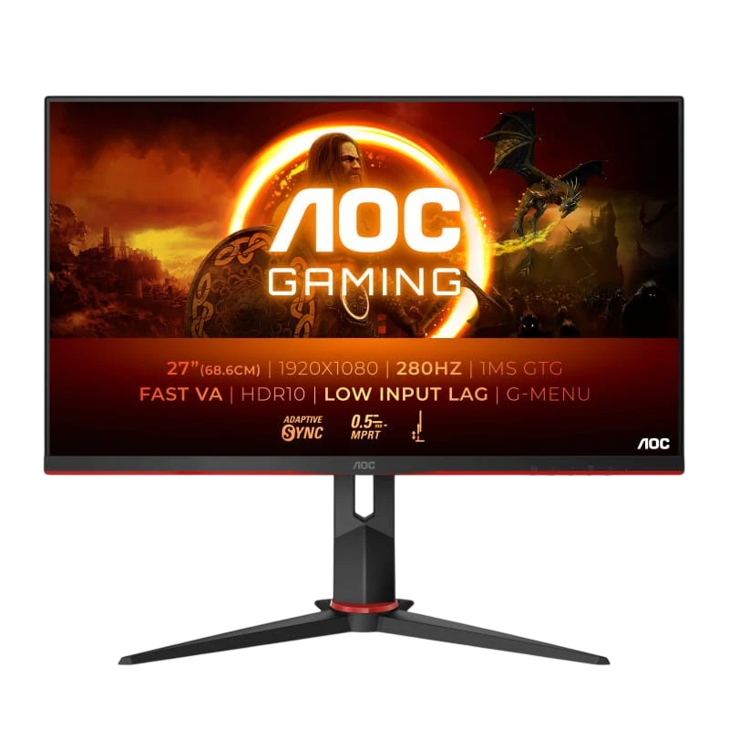 AOC G2 27G2ZN3/BK 27 Full HD LCD Fast VA Negro, Rojo - Monitor PC