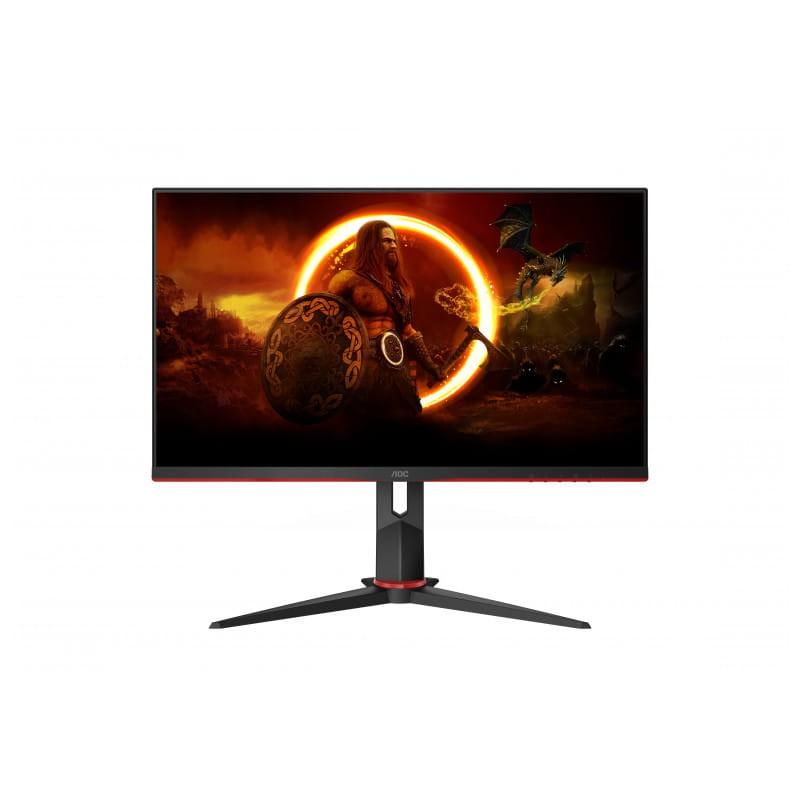 AOC G2 27G2ZN3/BK 27 Full HD LCD Fast VA Noir, Rouge - Image avant du moniteur PC