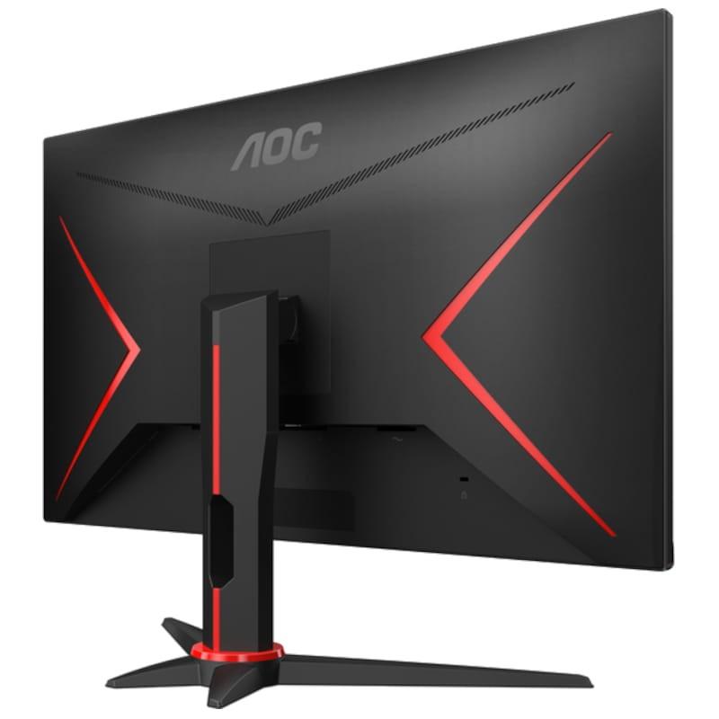 AOC G2 Q27G2E/BK 27 2K QHD VA 155 Hz Freesync Premium Negro Rojo - Monitor PC Vista trasera lateral derecho