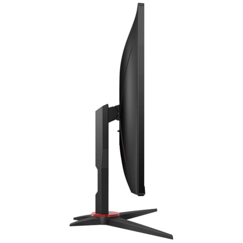 AOC G2 Q27G2E/BK 27 2K QHD VA 155 Hz Freesync Premium Negro Rojo - Monitor PC vista lateral