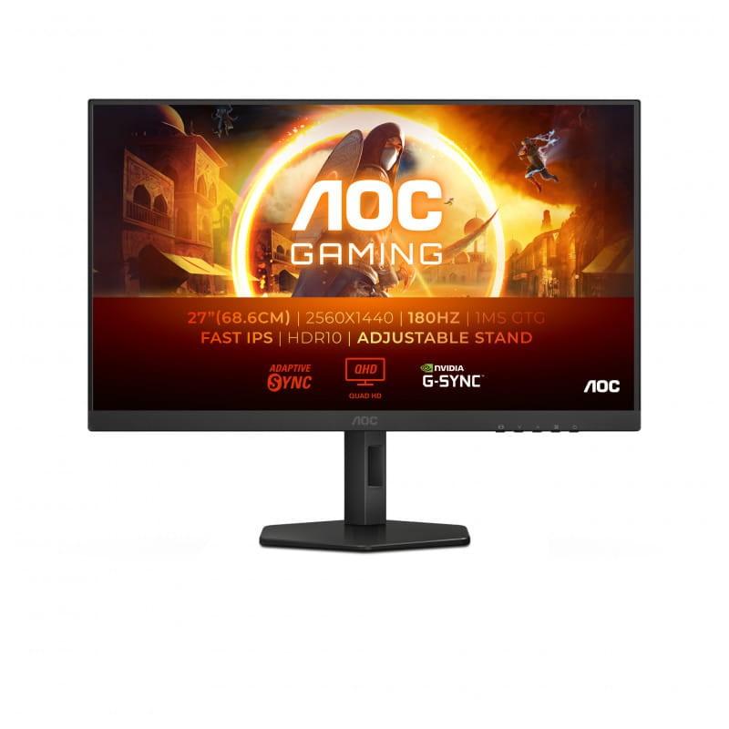 AOC G4 Q27G4XF 27 QHD OLED Sin marco - Monitor PC imagen frontal con especificaciones