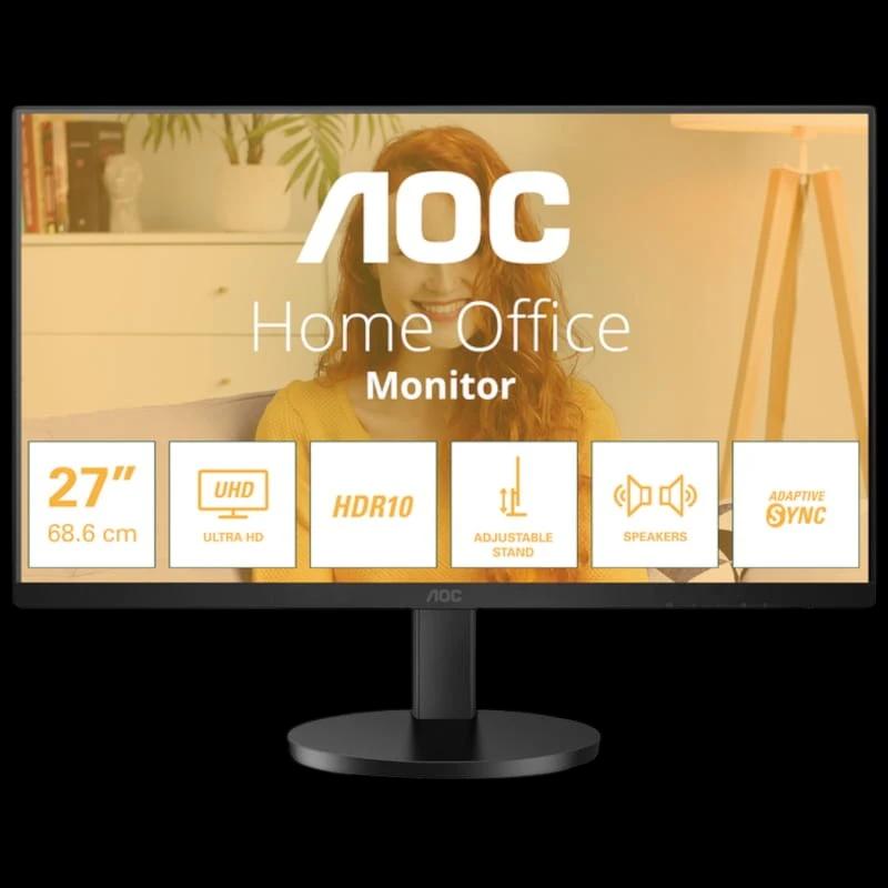 AOC U27B3AF 27" 4K Ultra HD IPS Preto - Monitor para PC